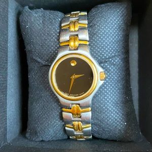 Movado Museum Classic- gold and silver two toned watch